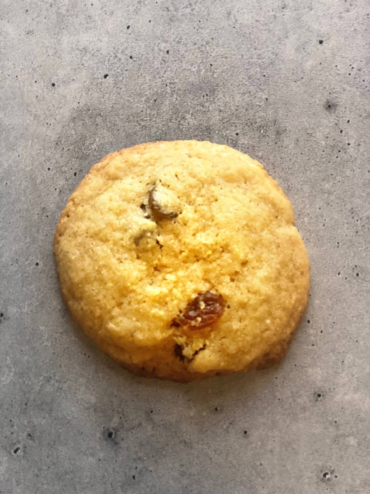 cornmeal cookie closeup