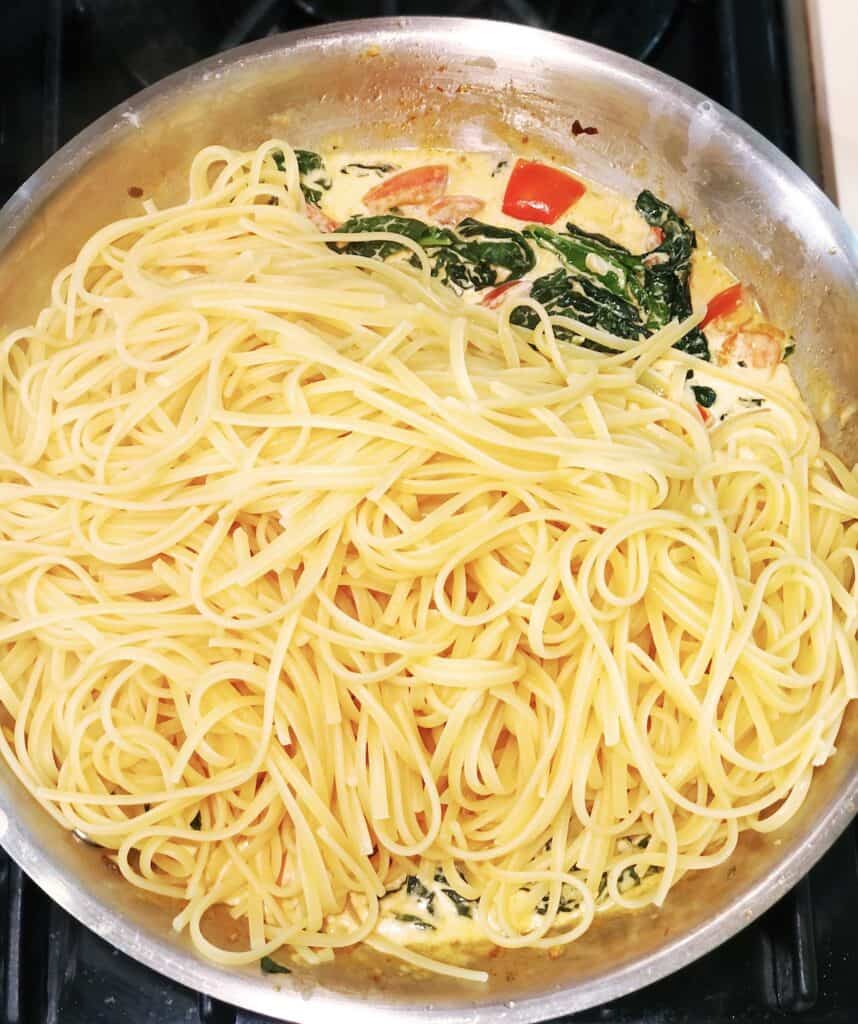 Creamy Kale Pasta with Tomatoes Keeping It Simple Italian