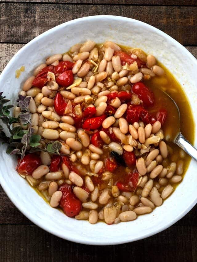 Italian Beans with Tomatoes Story Keeping It Simple Italian