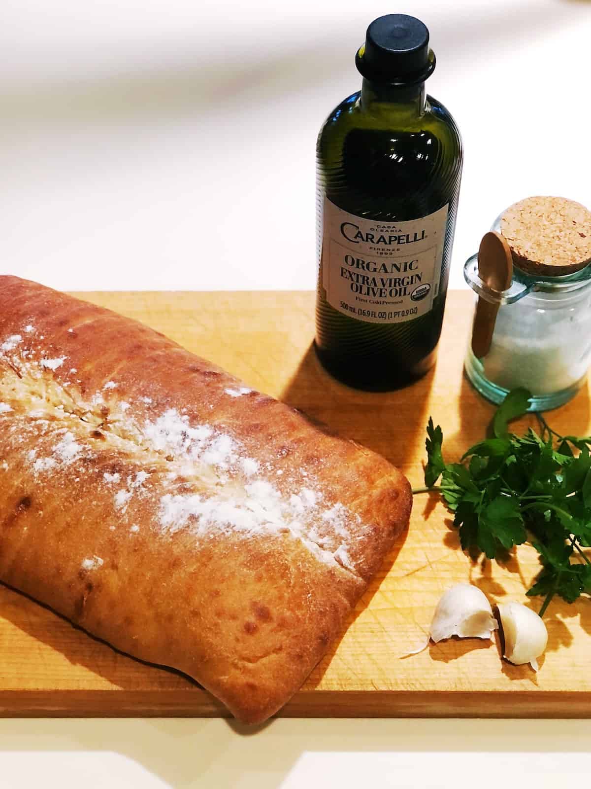 ciabatta garlic bread ingredients