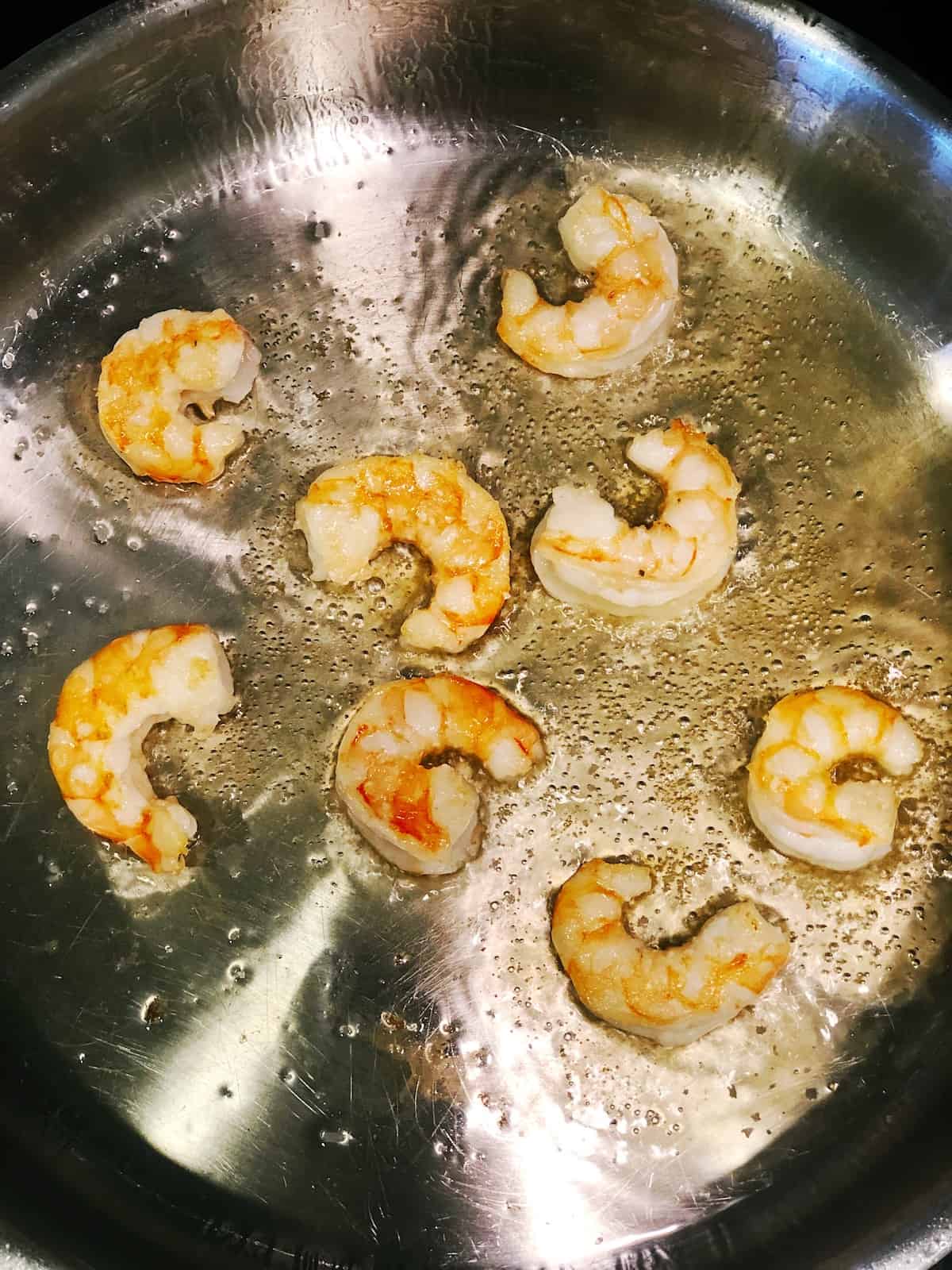 cooking Italian shrimp
