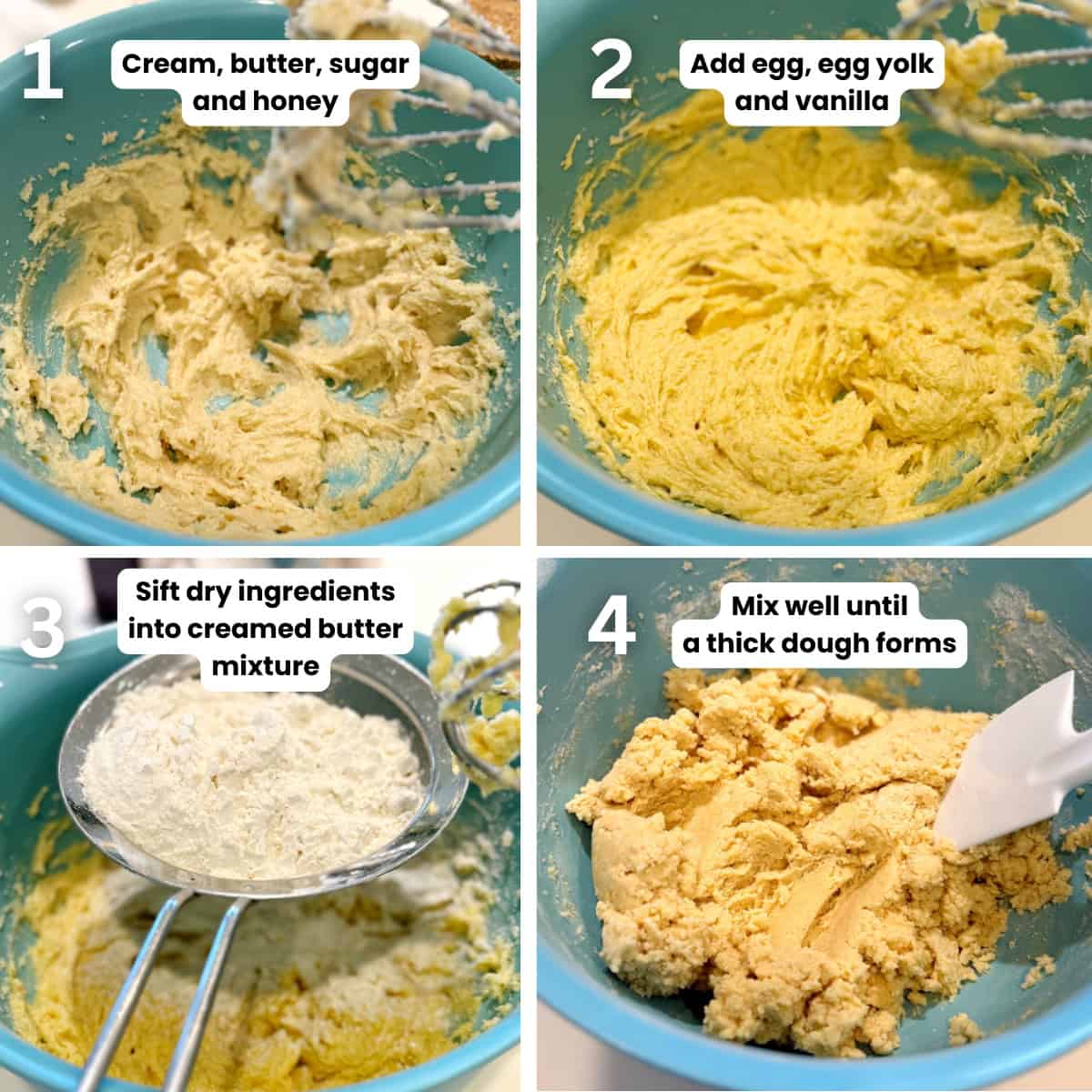 Preparing Crumiri cookie dough.